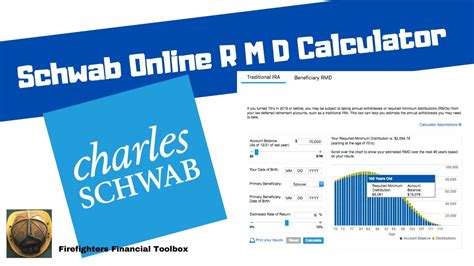 While you are likely to be grieving, don't react emotionally with the money. . Charles schwab rmd calculator